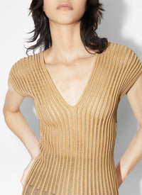 Lace dress - Gold