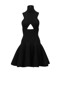Robe évasée côtelée - Noir Alaïa