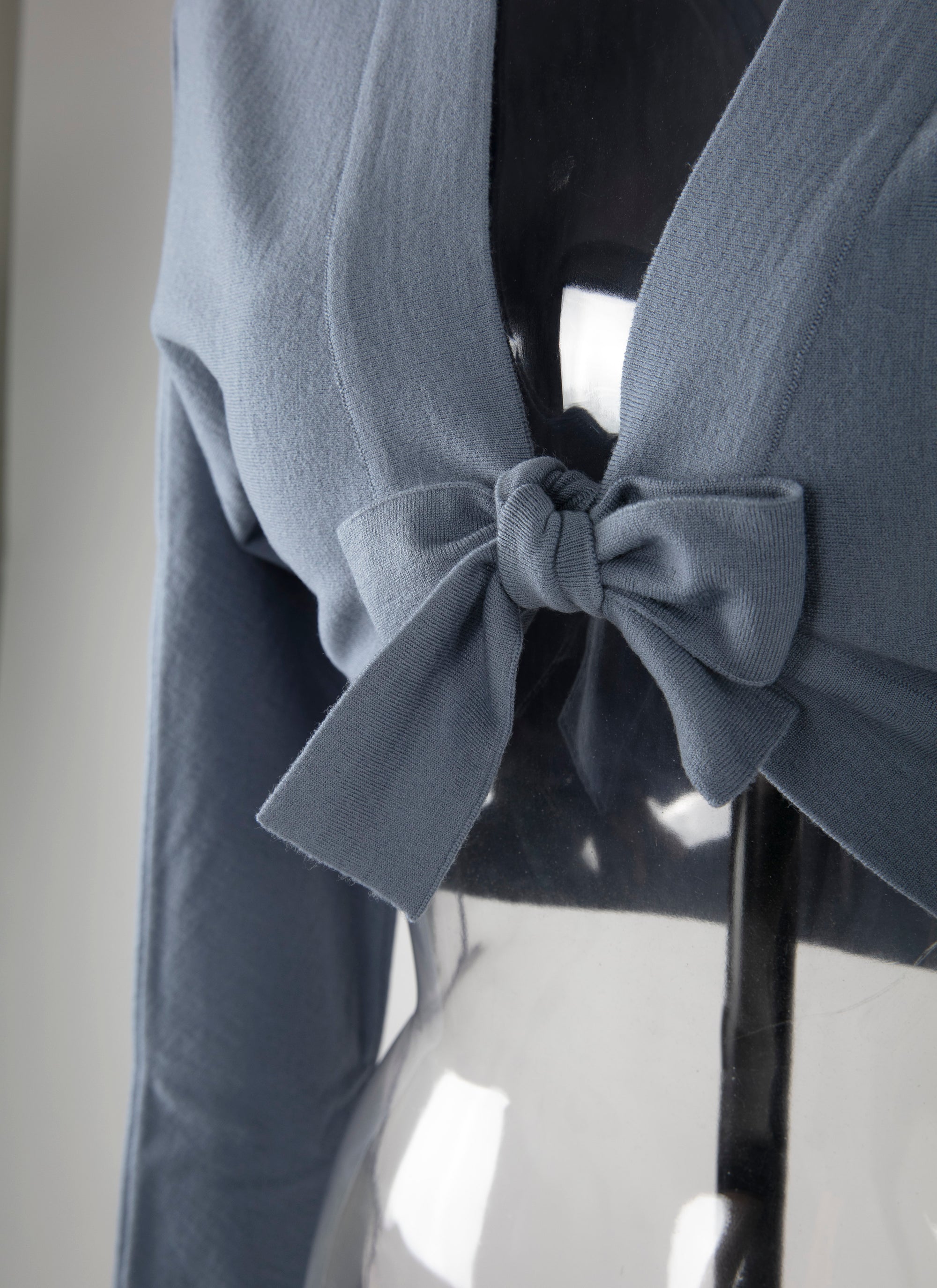 Bolero en laine - Bleu Russe