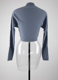 Bolero en laine - Bleu Russe
