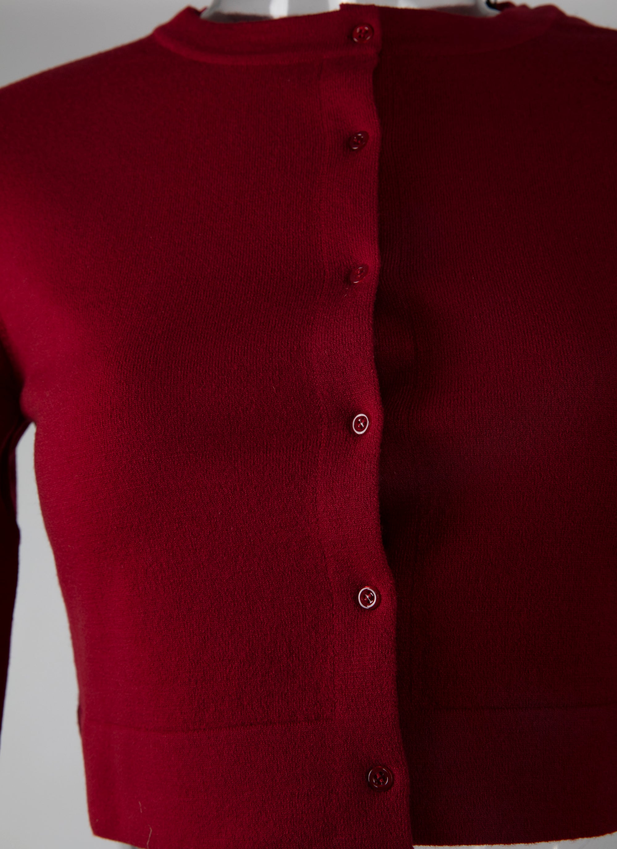Long sleeves wool cardigan - Madder