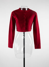 Long sleeves wool cardigan - Madder
