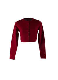Long sleeves wool cardigan - Madder