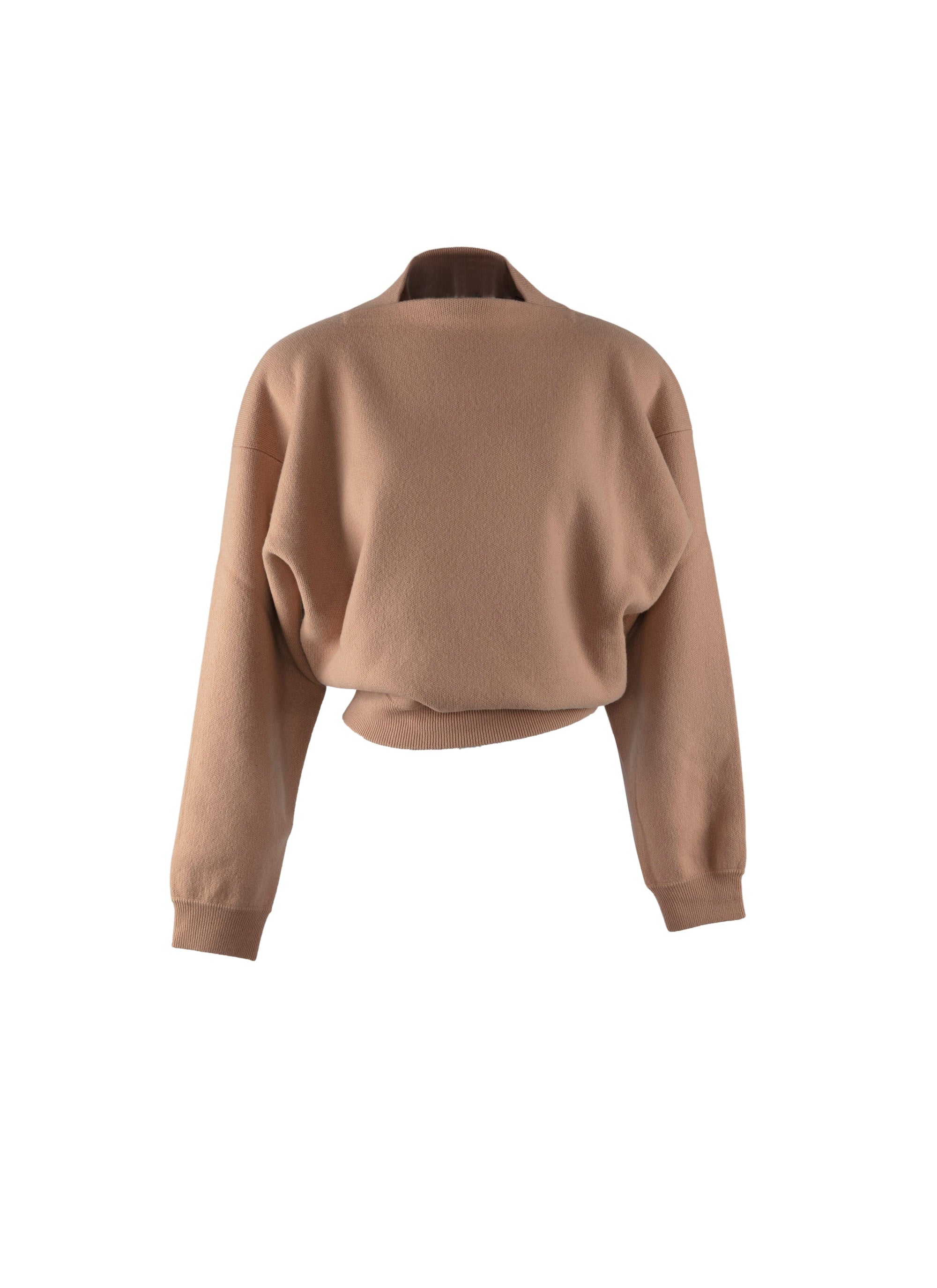 Pull court en cachemire - Poudre