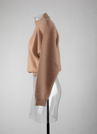 Pull court en cachemire - Poudre