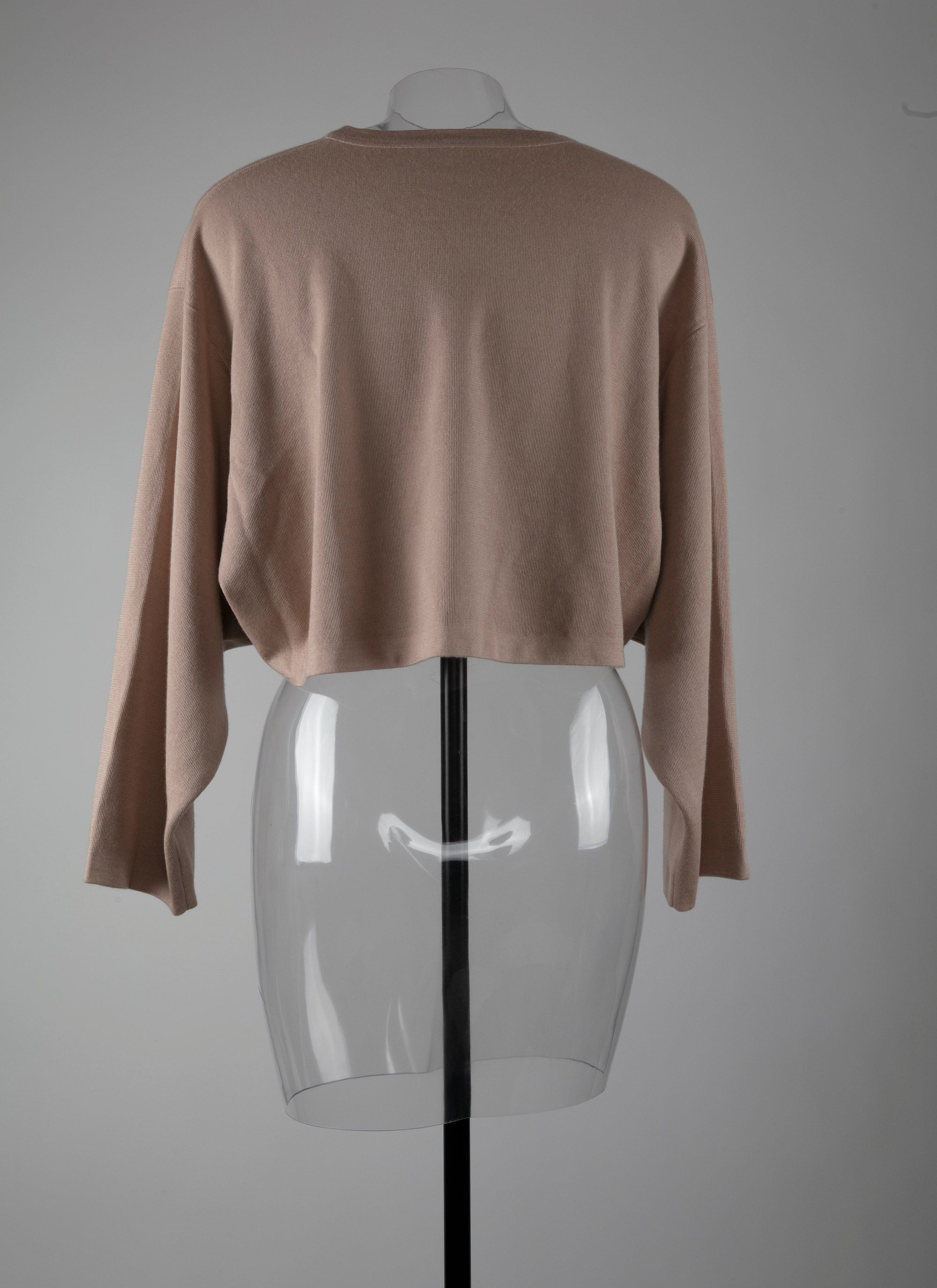 Pull large en maille en cachemire et soie - Sable