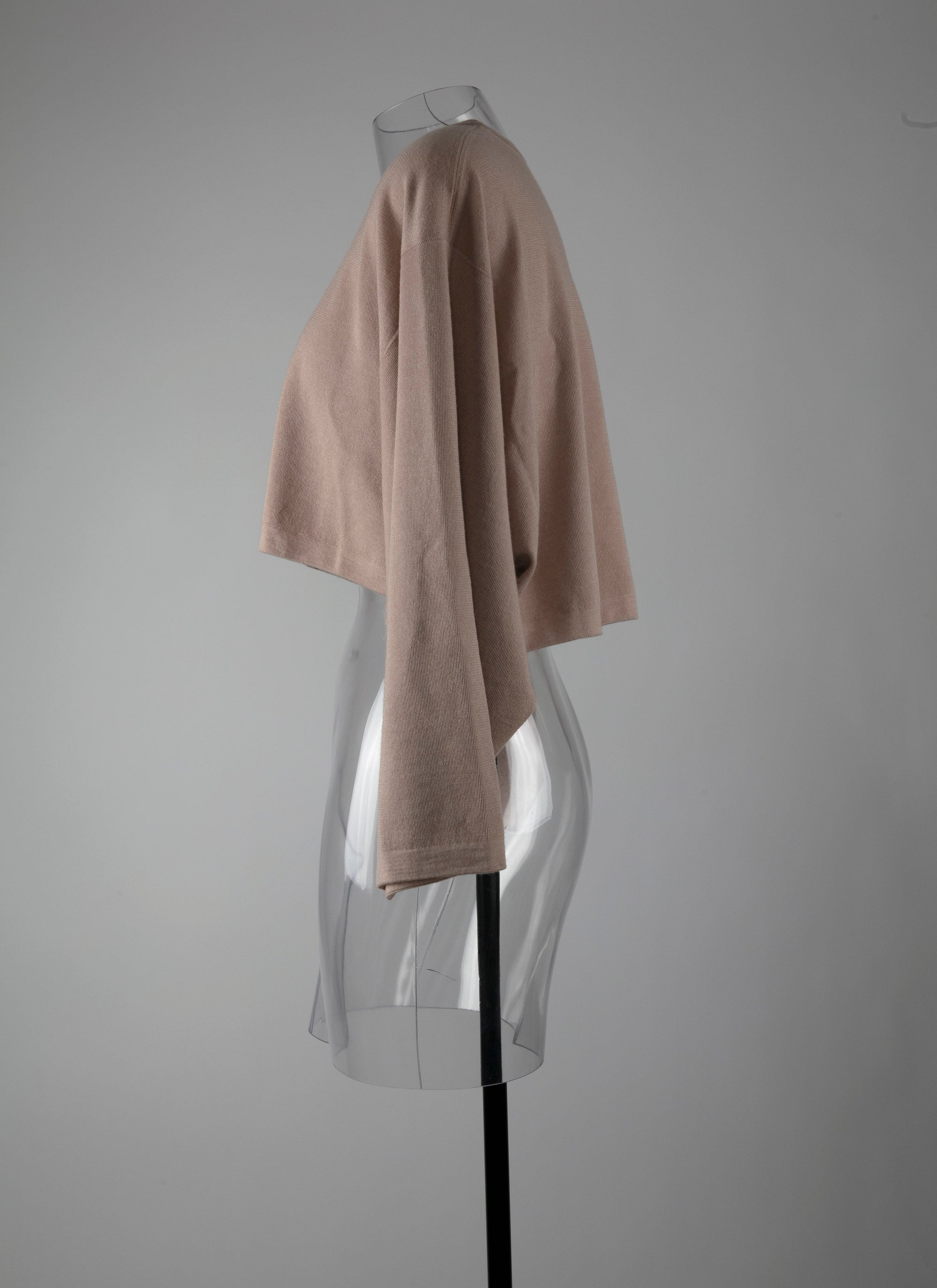 Pull large en maille en cachemire et soie - Sable