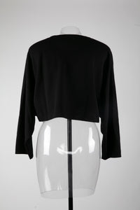 Pull large en maille en cachemire et soie - Noir