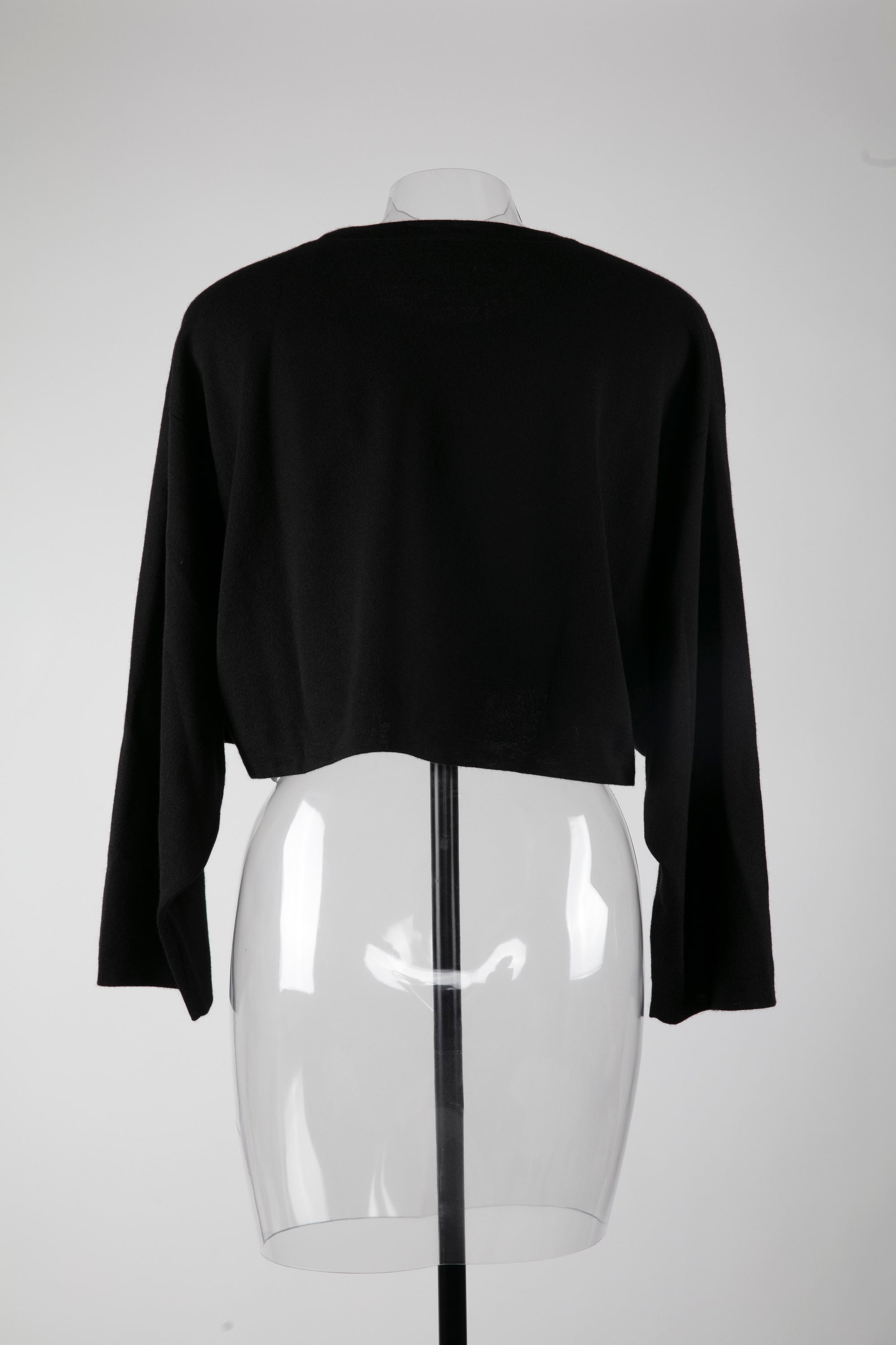 Pull large en maille en cachemire et soie - Noir