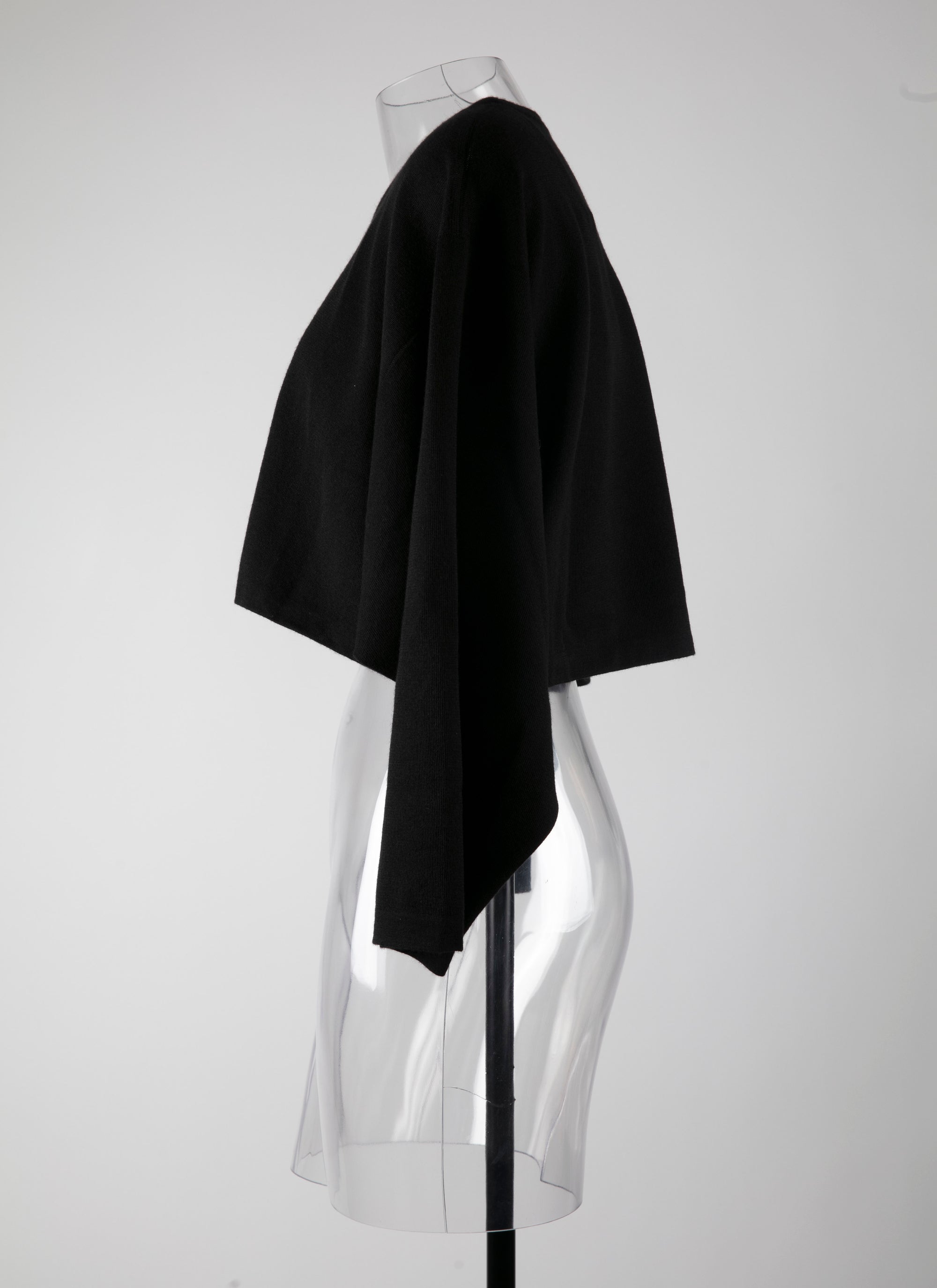 Pull large en maille en cachemire et soie - Noir