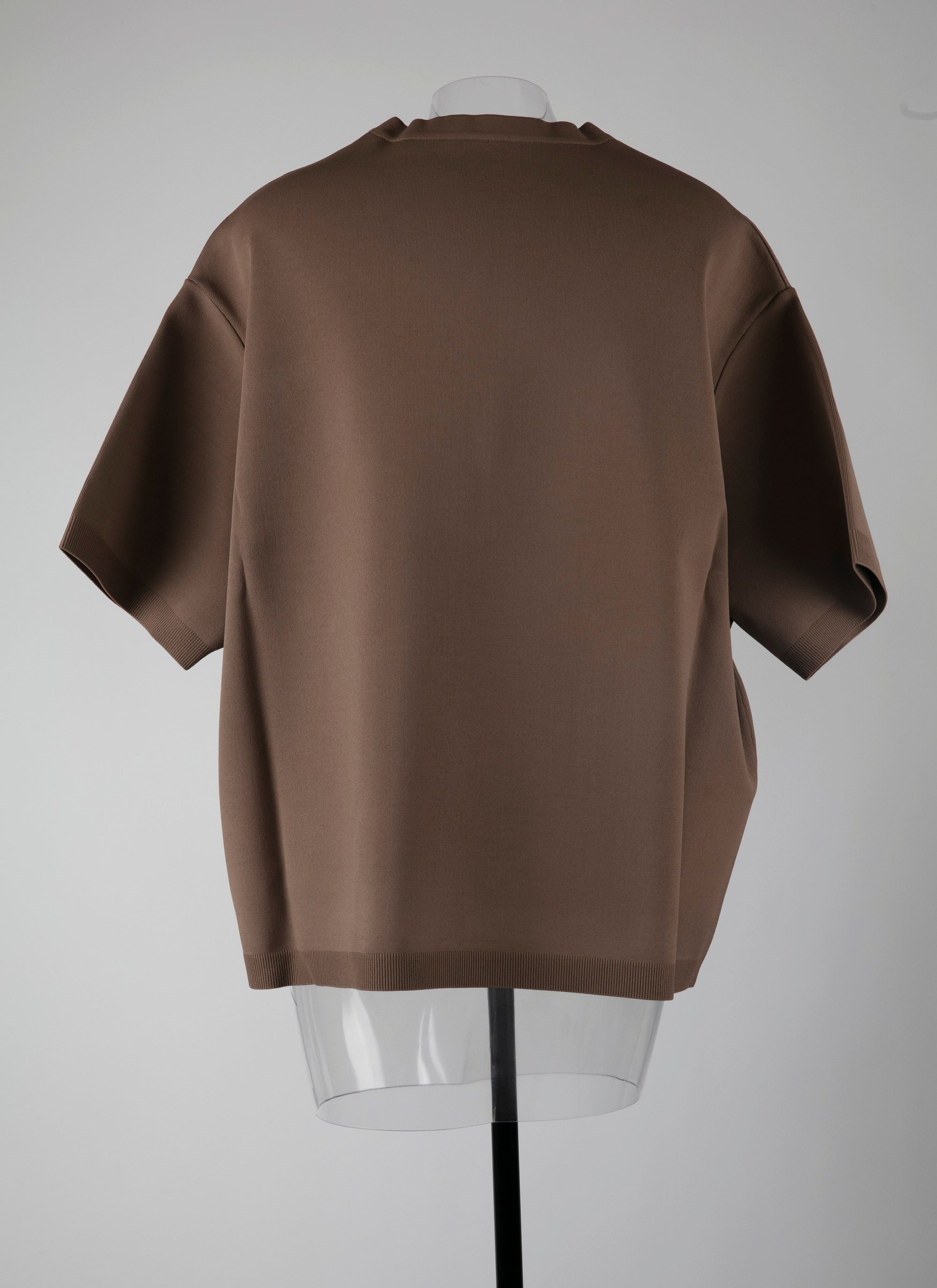 Oversized short-sleeved knitted jumper - Savannah