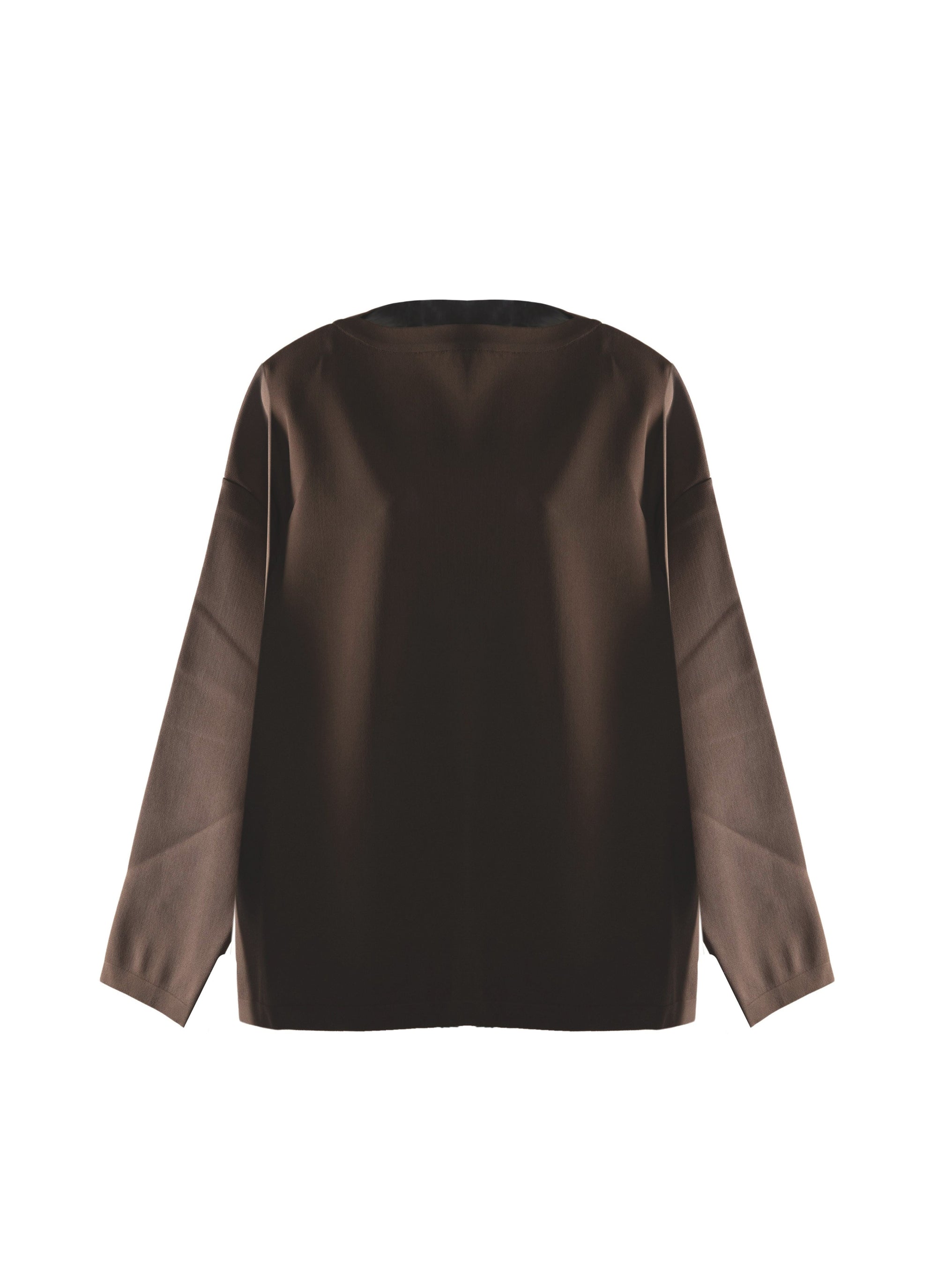 Wide boat neck jumper - Savane