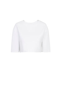 Pull court en maille - Blanc