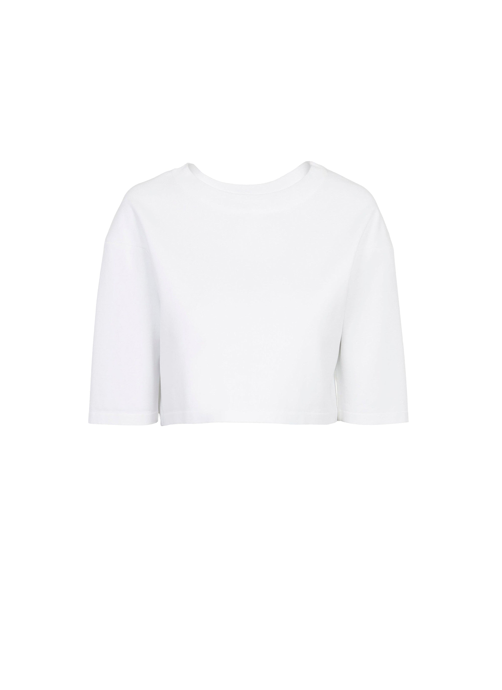 Pull court en maille - Blanc