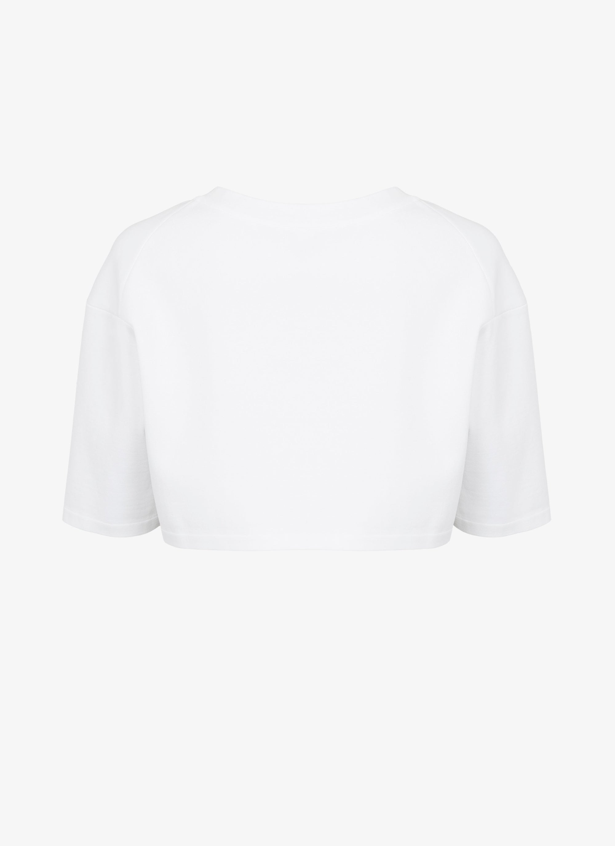 Pull court en maille - Blanc