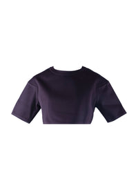 Pull court en maille - Chocolat