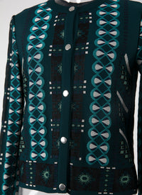 Cardigan à manches longues - Petrole & Bleu