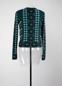 Cardigan à manches longues - Petrole & Bleu