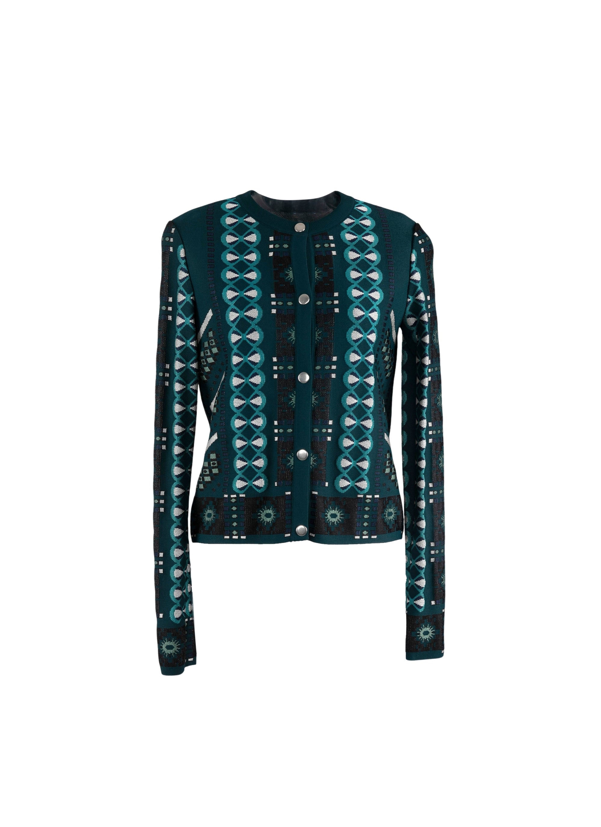 Cardigan à manches longues - Petrole & Bleu