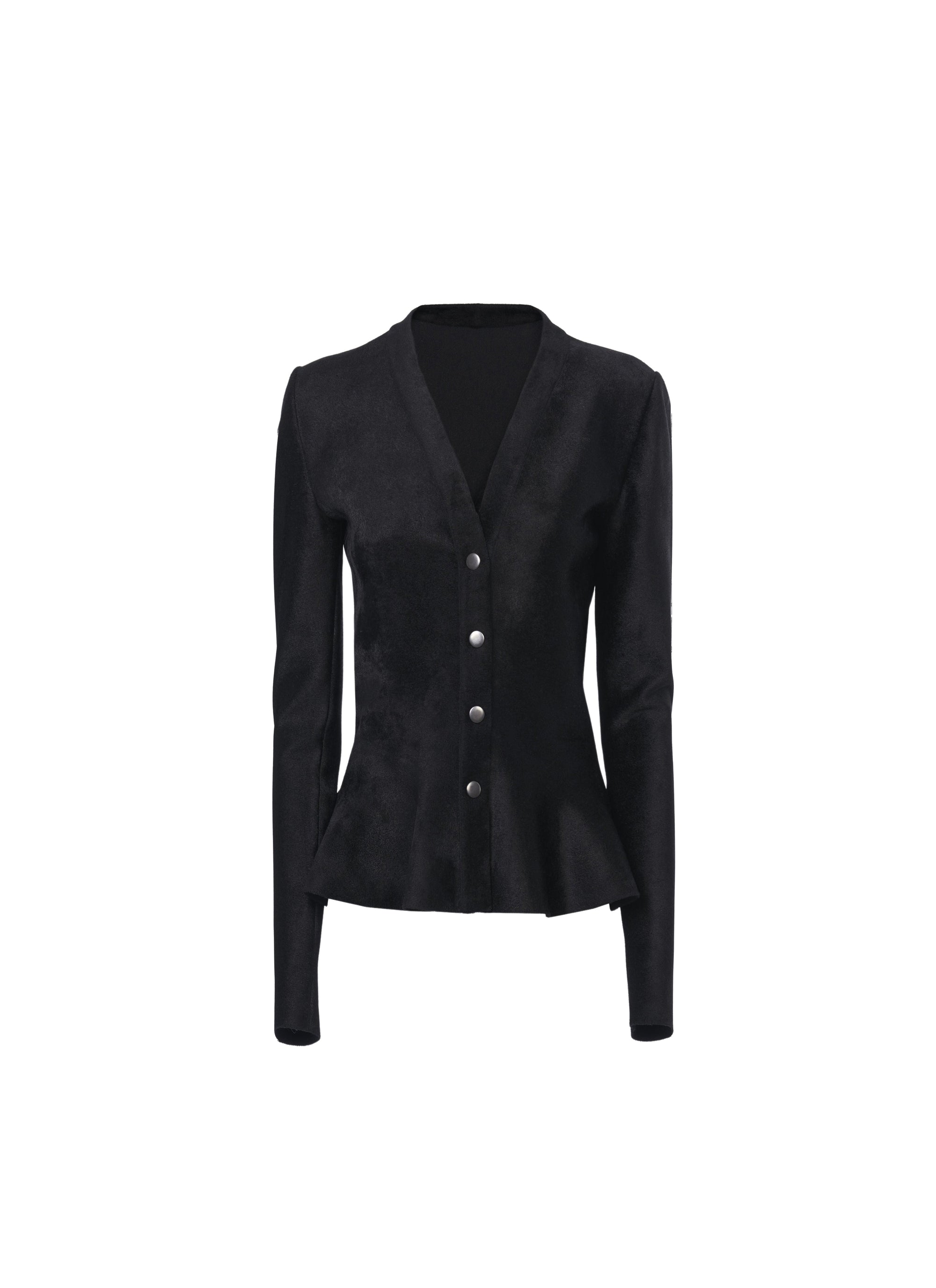 Veste velours en laine - Noir