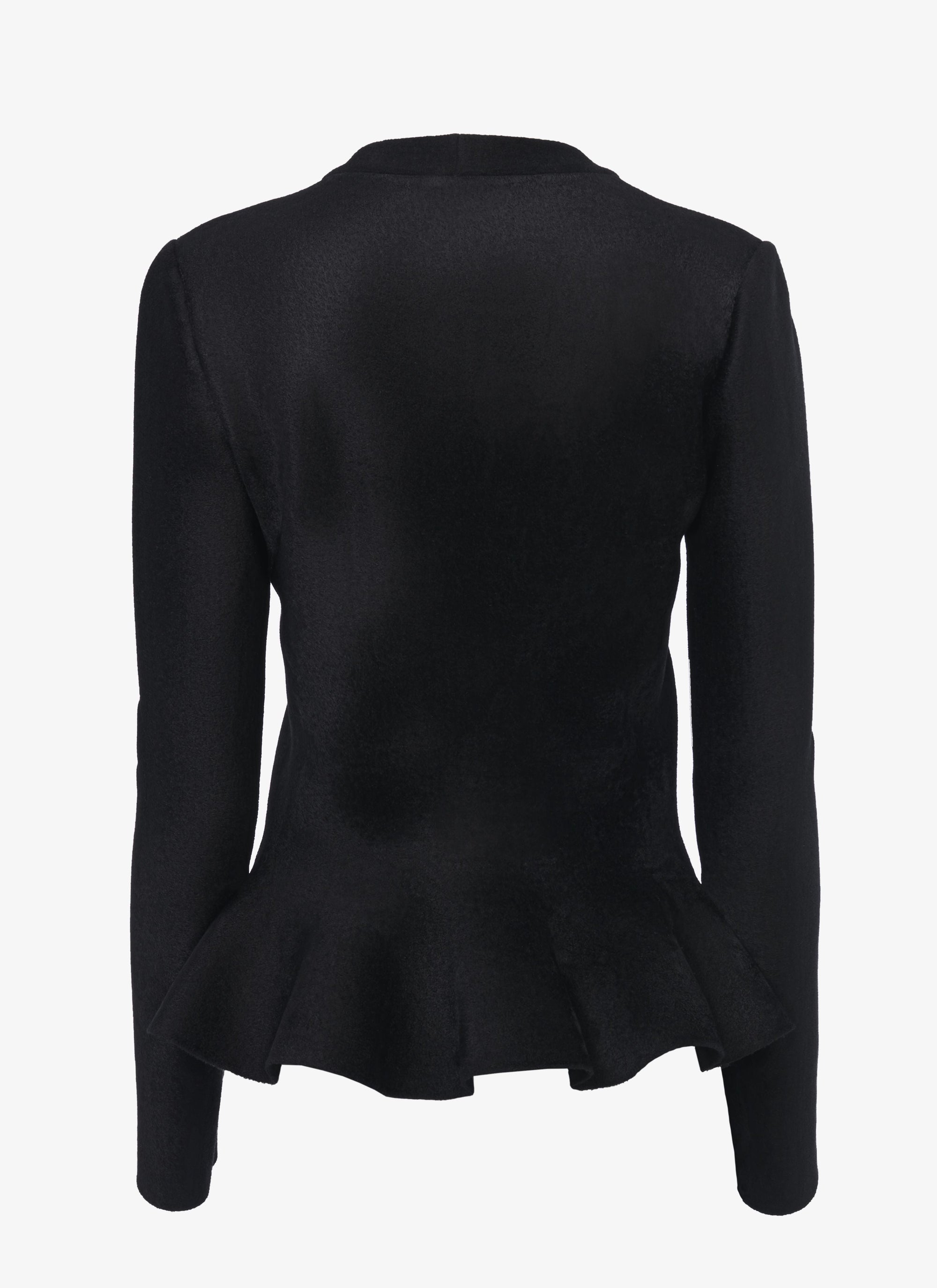 Veste velours en laine - Noir