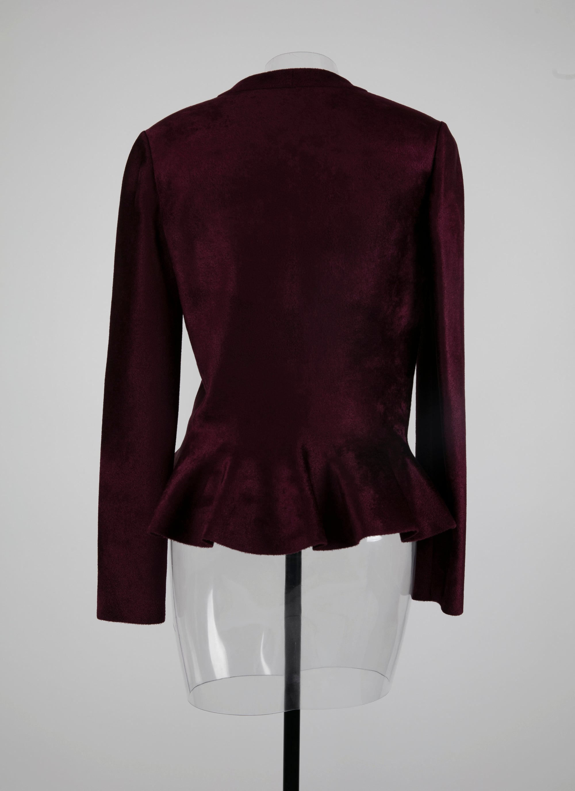 Veste velours en laine - Grenat