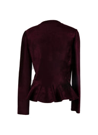 Wool velvet jacket - Garnet