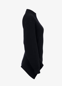 Pull à manches longues en laine - Noir