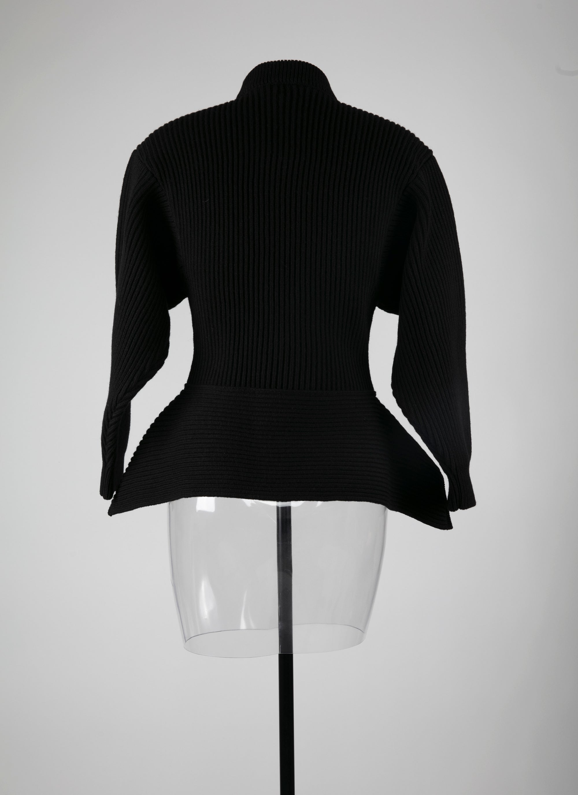 Pull à manches longues en laine - Noir