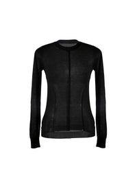 Long sleeve cashmere crew neck jumper - Black intense