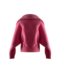 Pull à col zippé en laine et cachemire - Candy