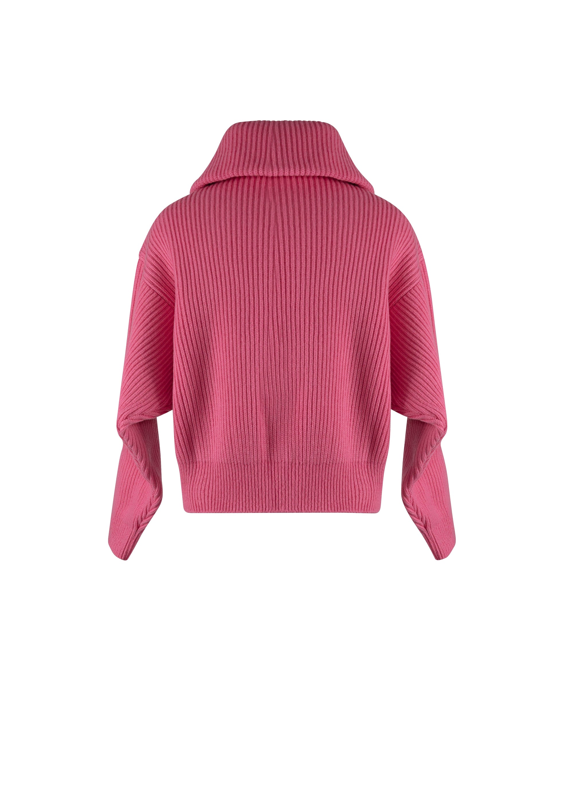 Pull à col zippé en laine et cachemire - Candy