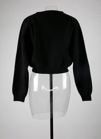 Cardigan court en cachemire - Noir