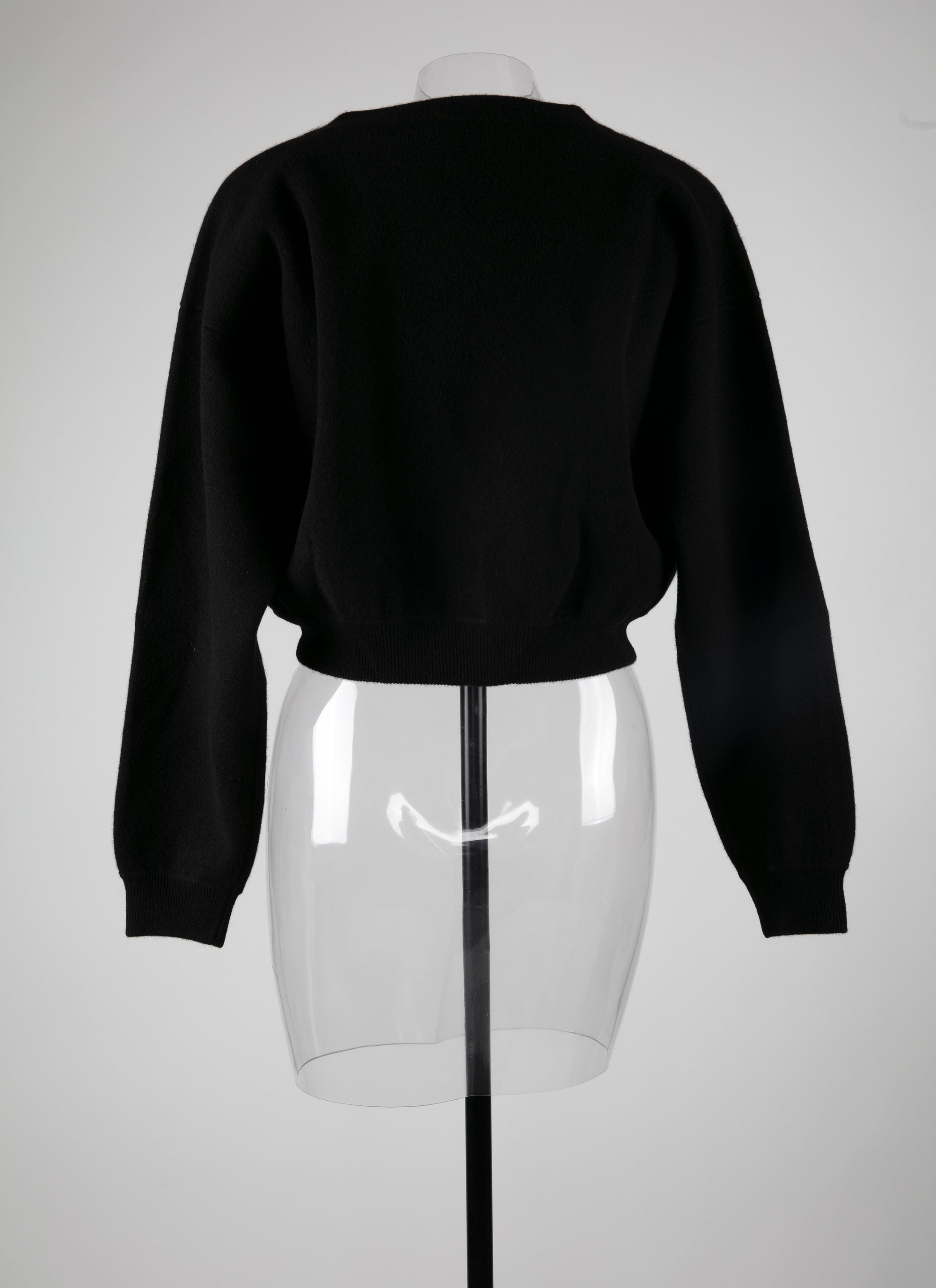 Cardigan court en cachemire - Noir