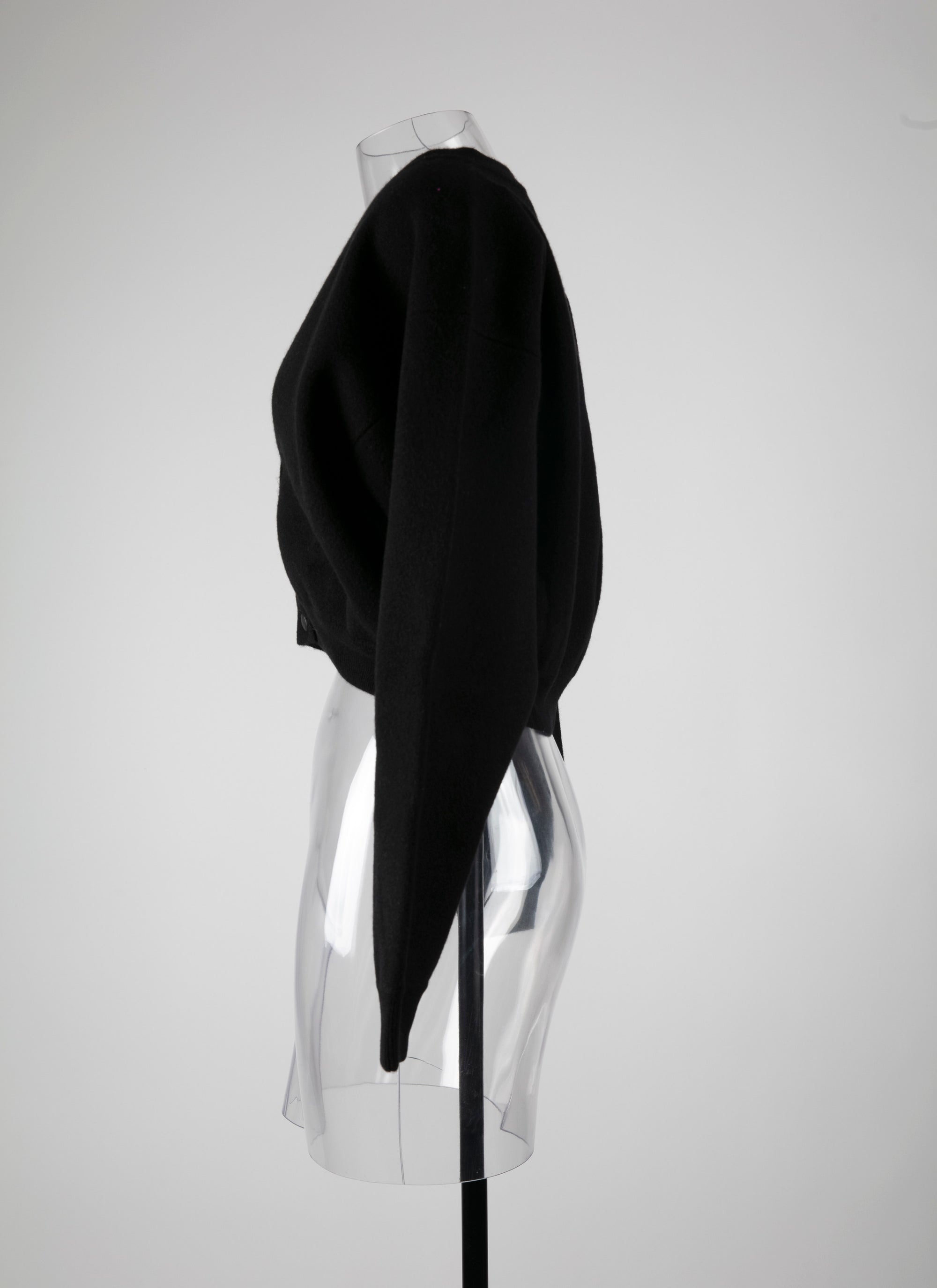 Cardigan court en cachemire - Noir