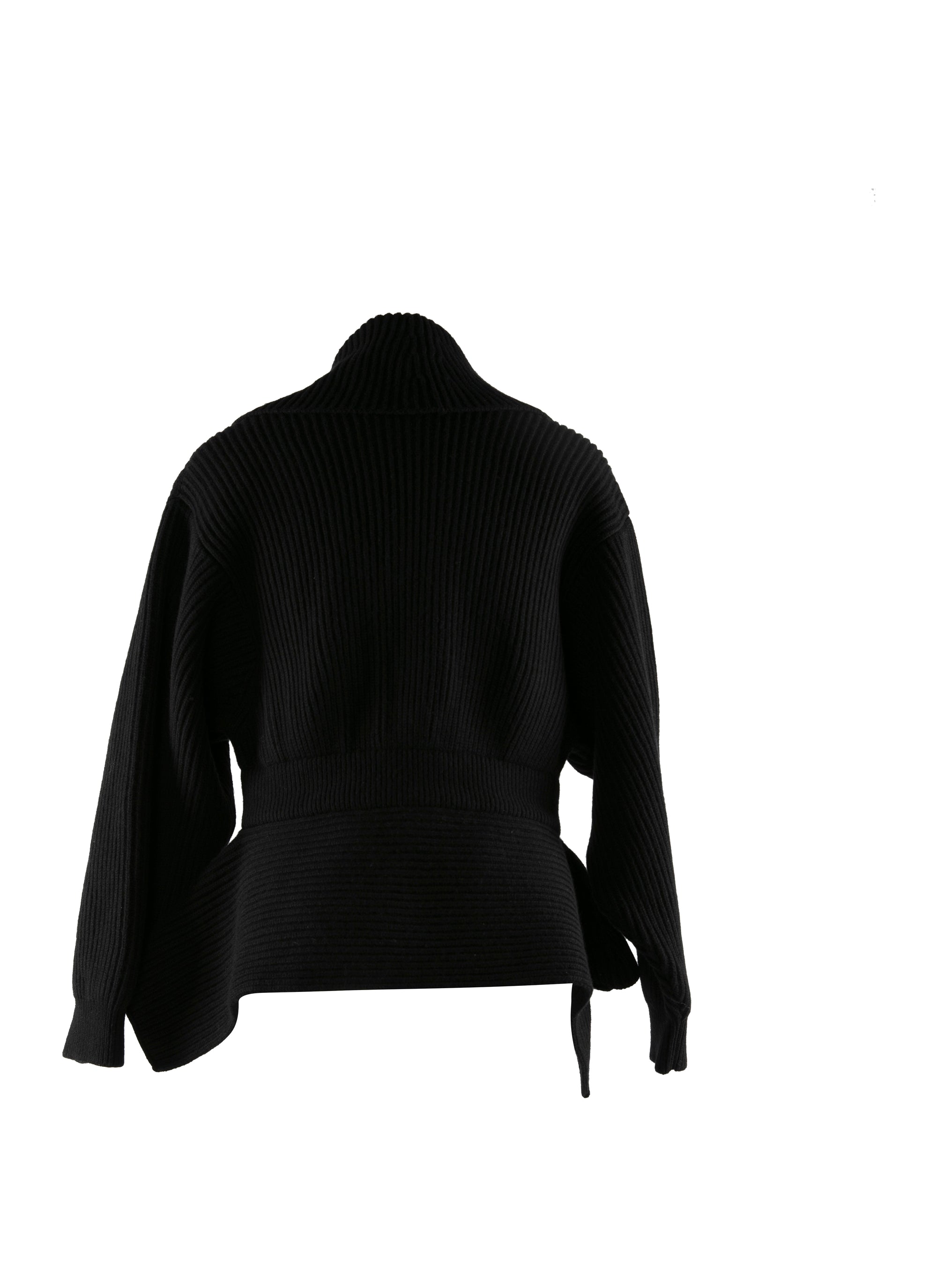 Wool and cashmere cardigan - Black