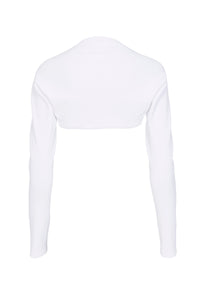 Long-sleeved seamless bolero - Optic White