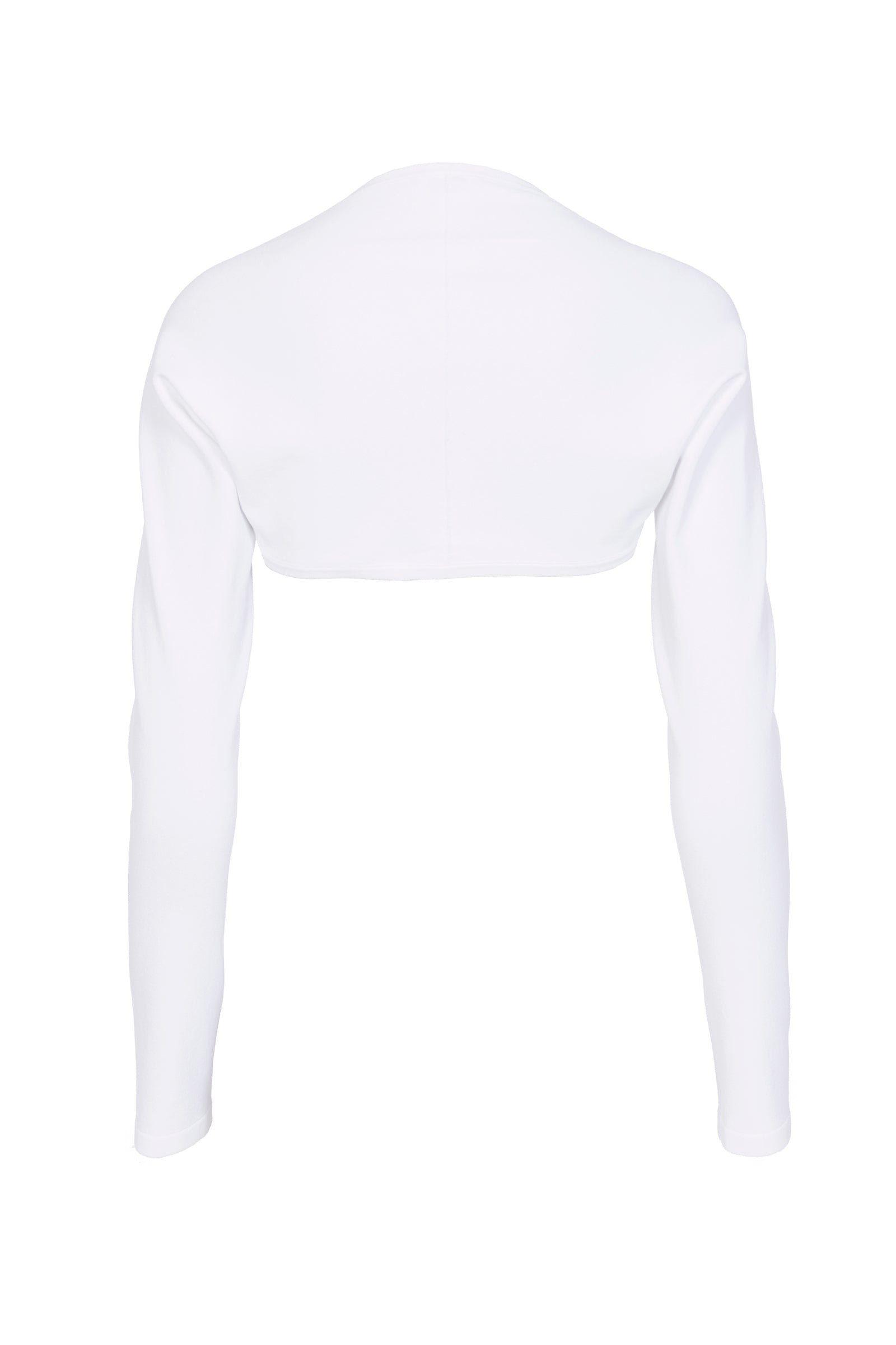 Long-sleeved seamless bolero - Optic White