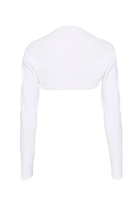 Long Sleeve Seamless Bolero - Optic White