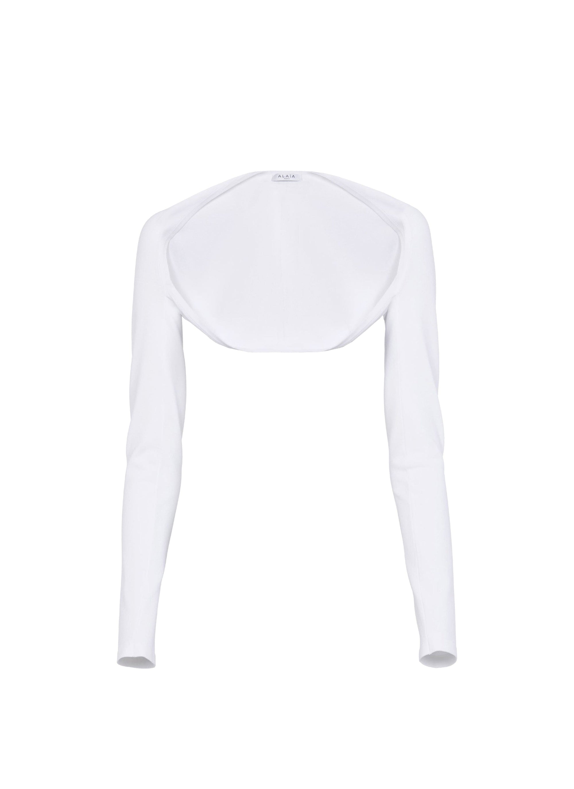 Long Sleeve Seamless Bolero - Optic White