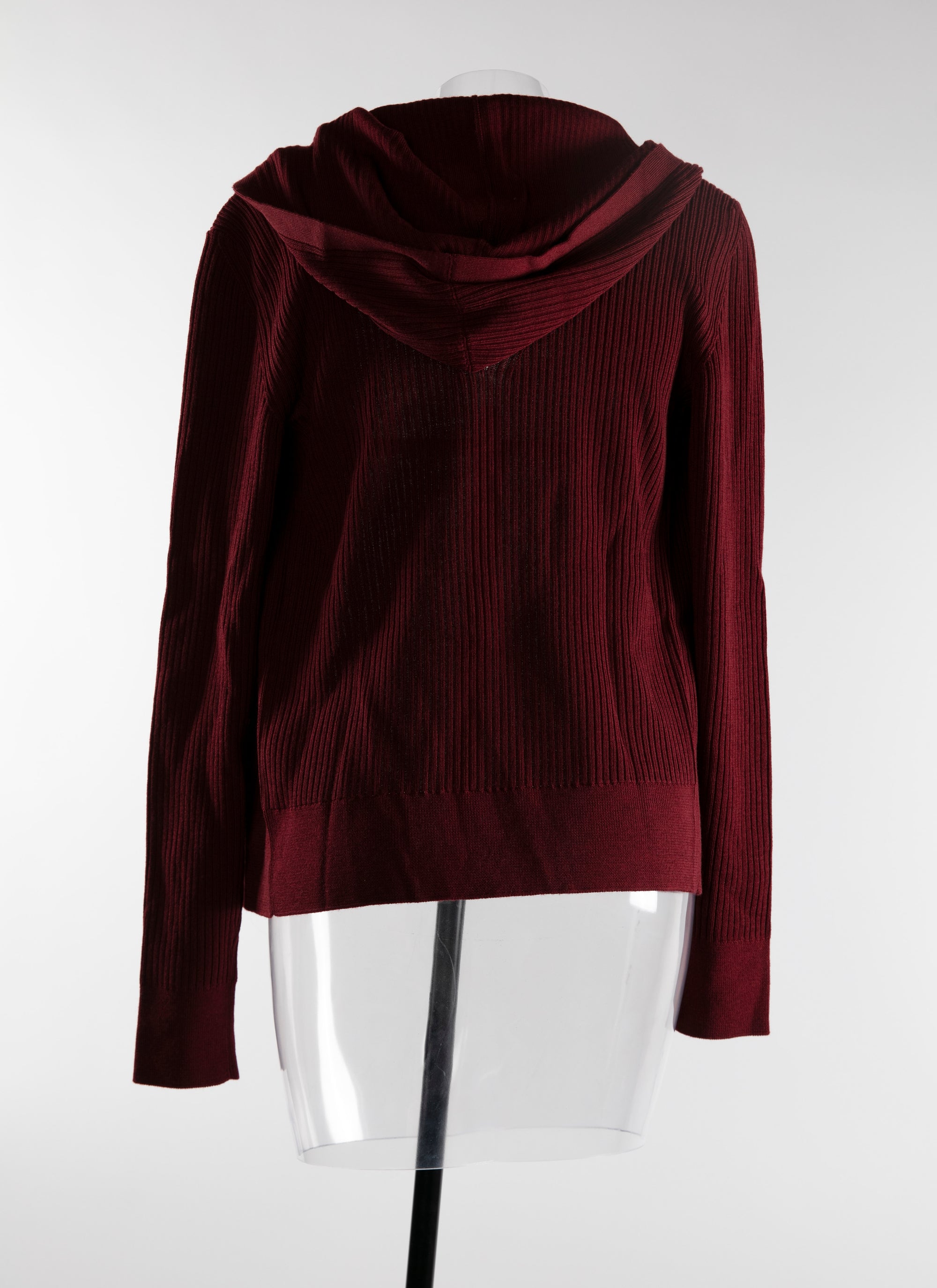 Hooded cardigan - Bordeaux