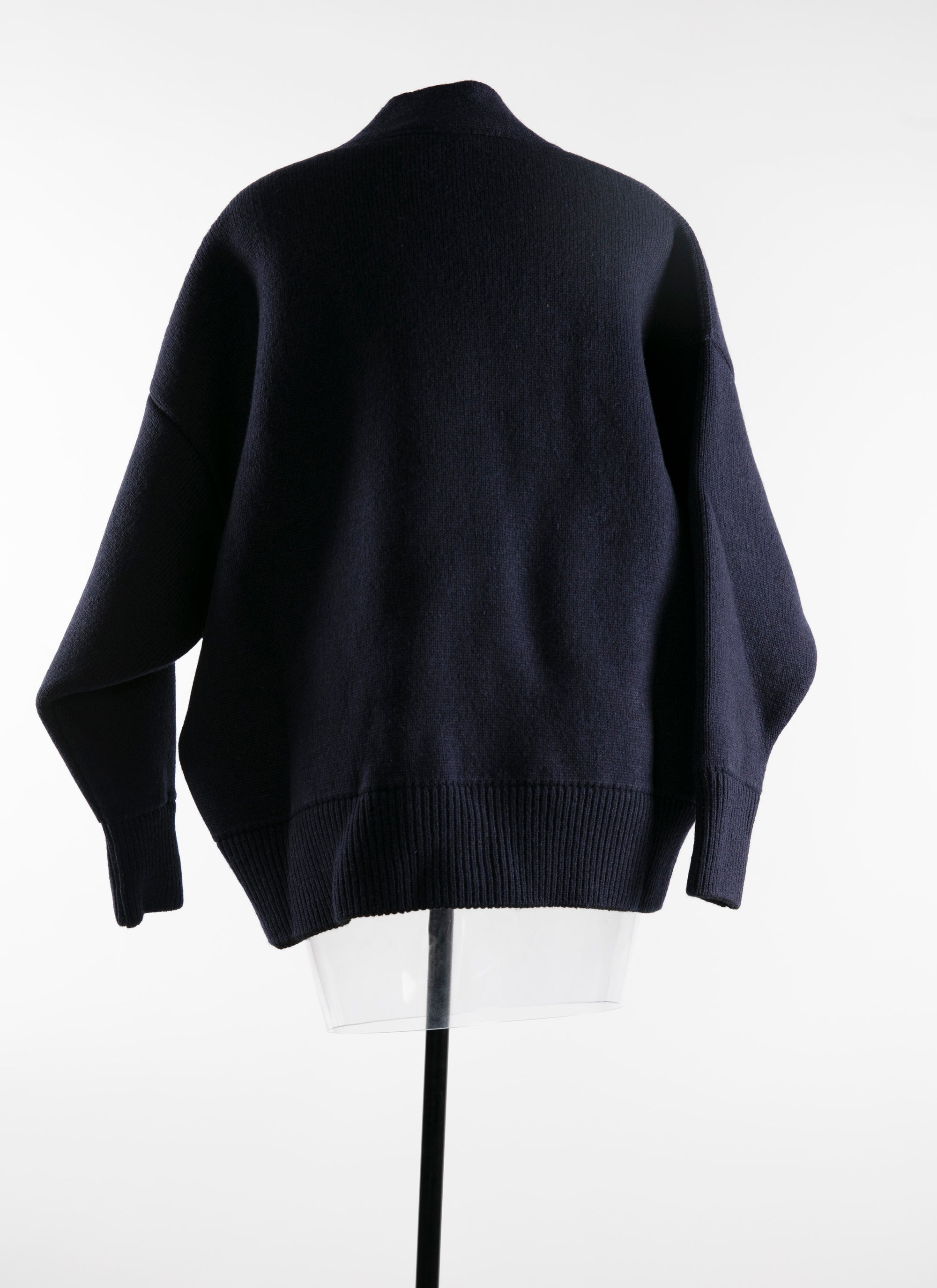 Cardigan oversize en laine - Marine
