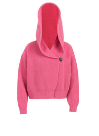 Long sleeve wool and cashmere cardigan - Candy