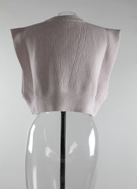 Pull sans manches en laine - Poudre