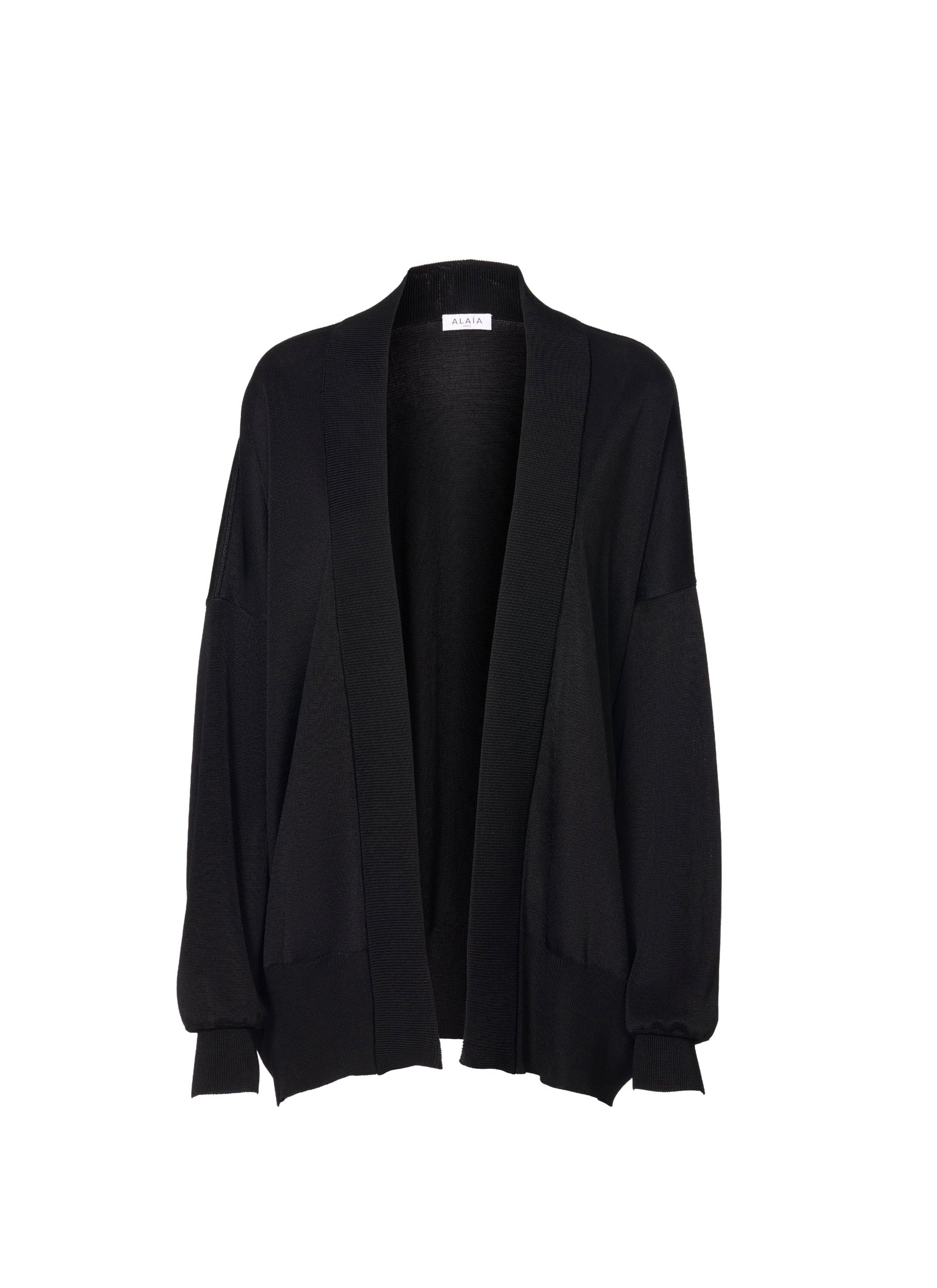 Cardigan à col large - Noir Alaïa