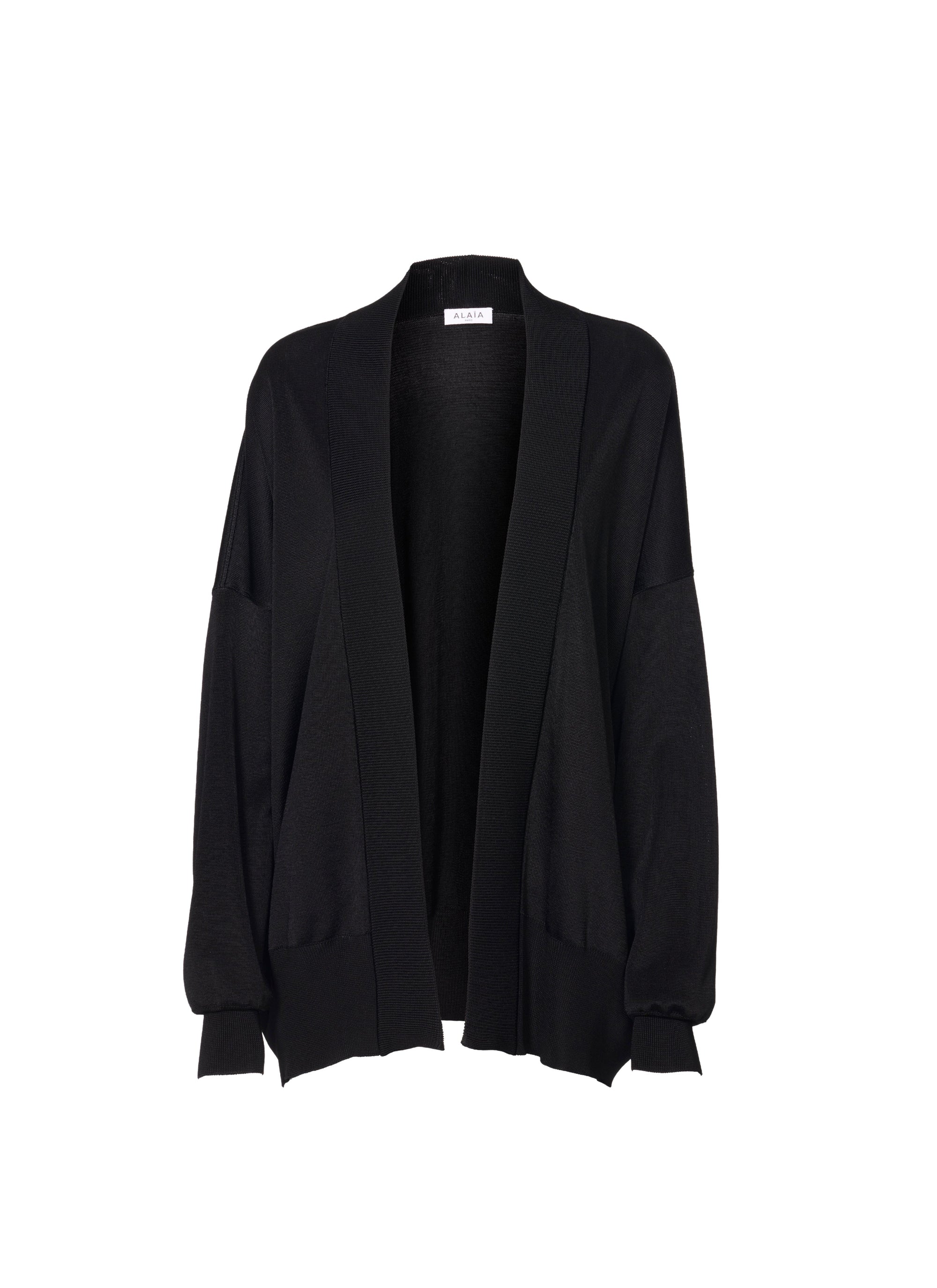 Cardigan large - Noir Alaia