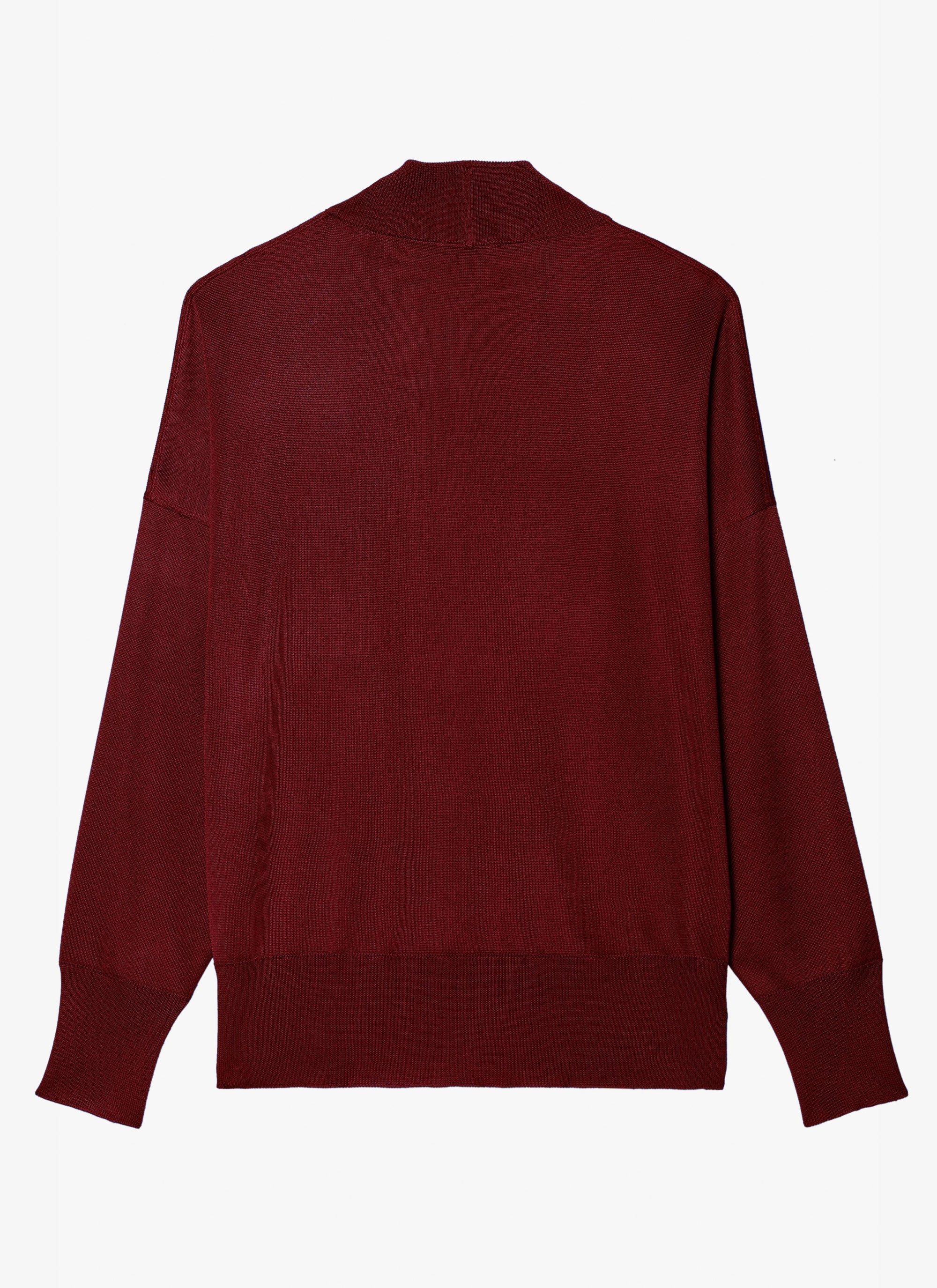 Shiny cardigan - Bordeaux