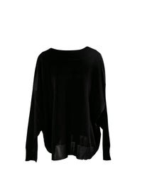 Pull grandes manches - Noir Alaia