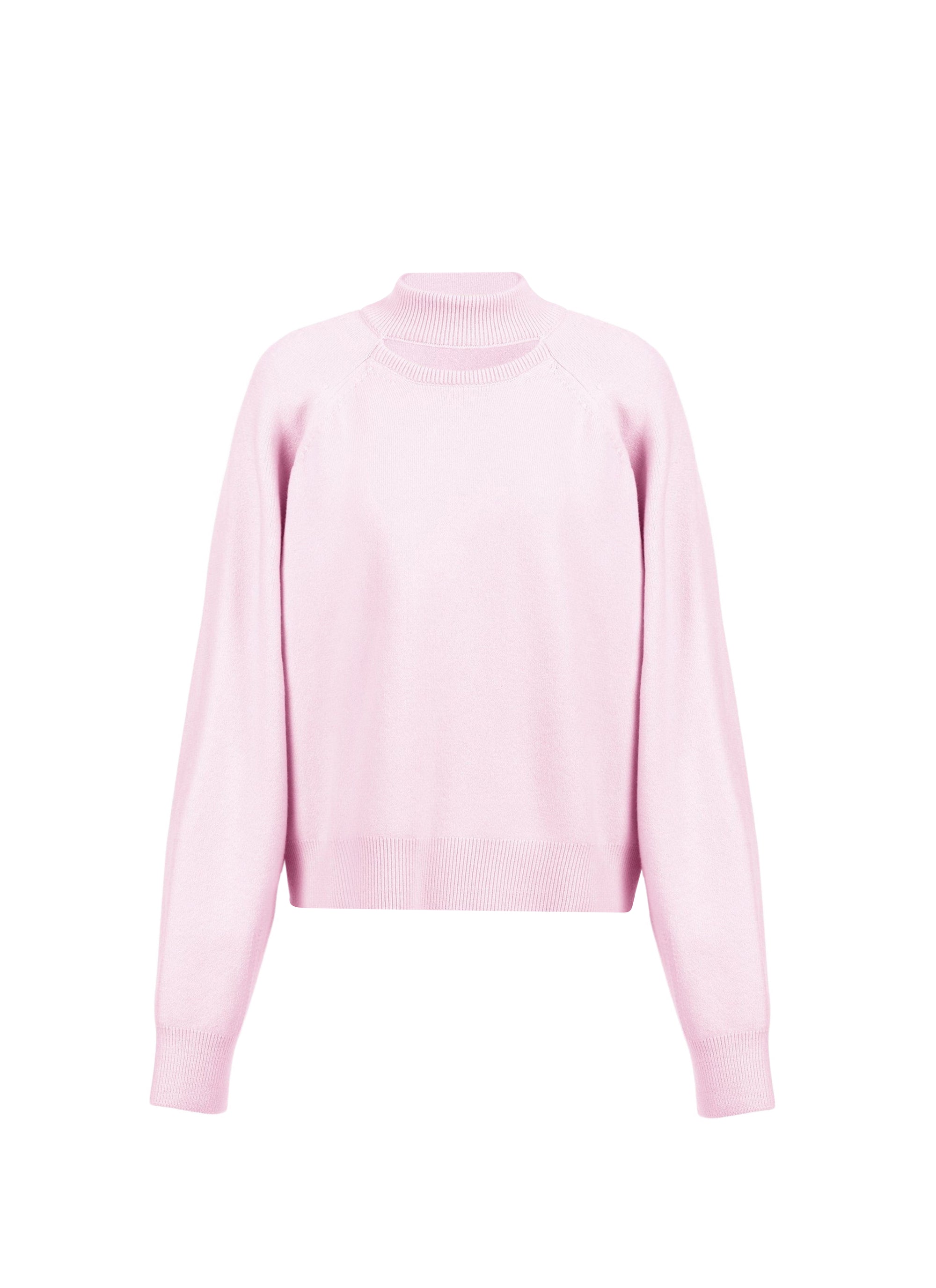 Pull crop en cachemire - Rose Pale