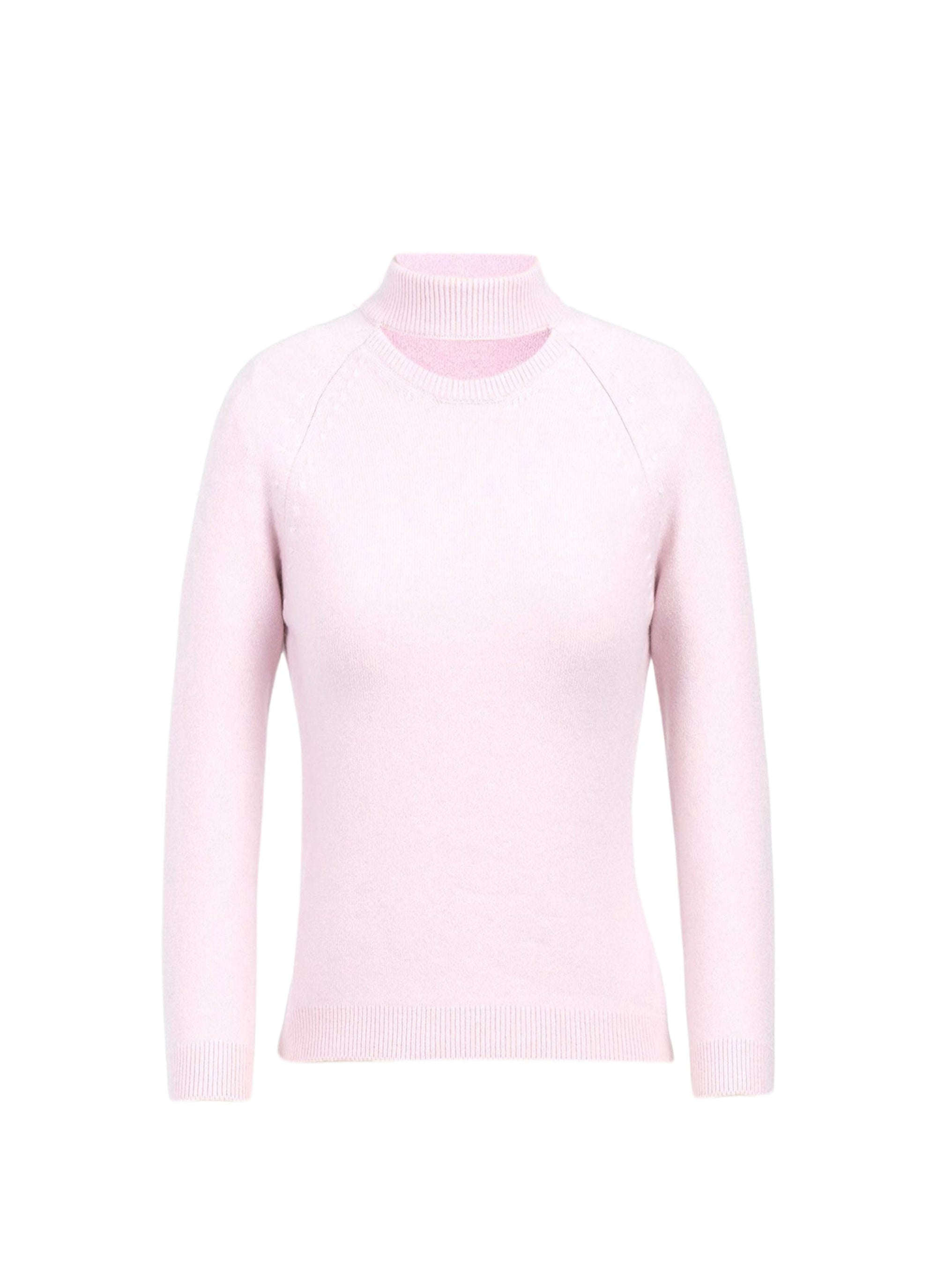 Oversized Cashmere Sweater - Pale Pink